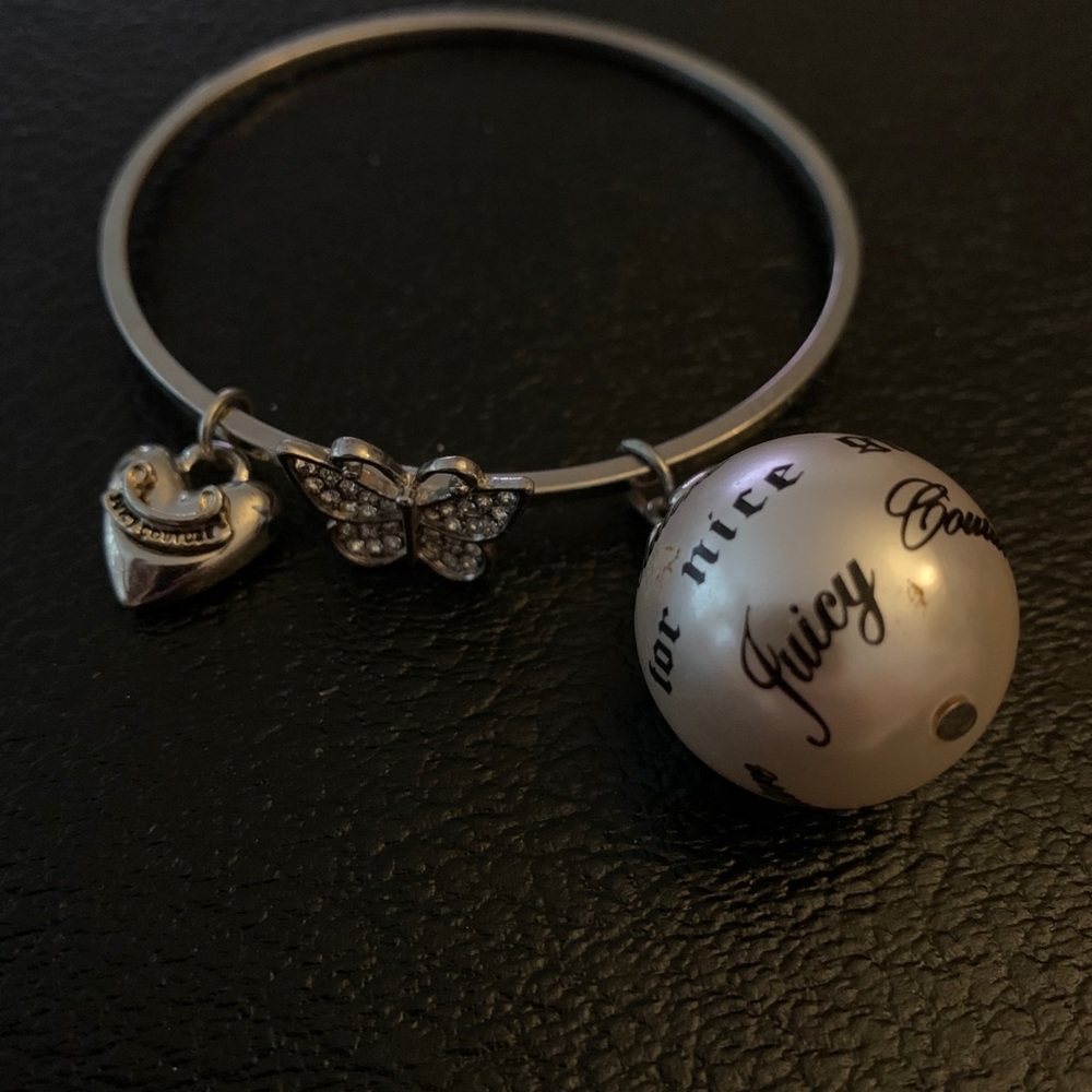 juicy couture bangle with charm